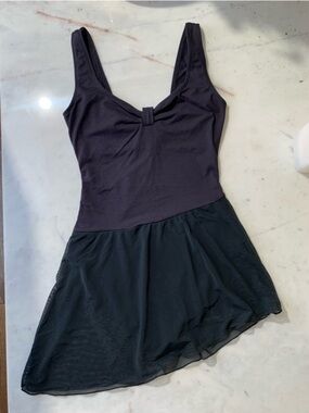 Danskin Black Asymmetrical Hem Dress